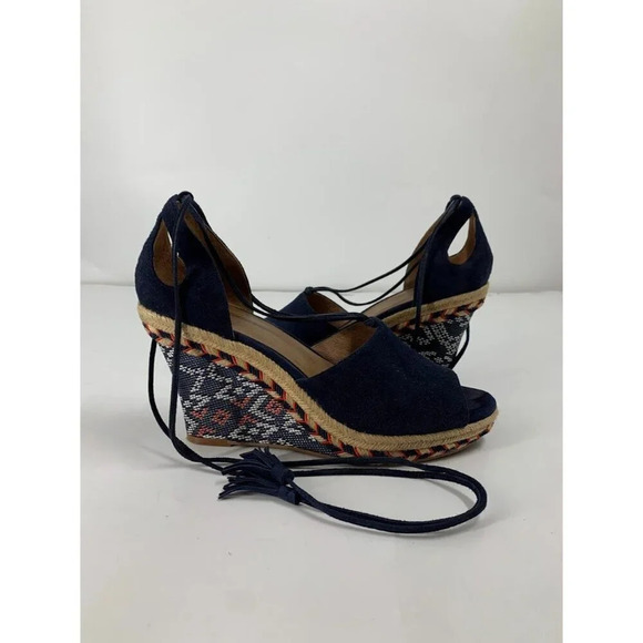 Cabi Women's Isla Wedge Espadrilles Ankle Wrap Sandals #6001 Size 9.5‎ - Picture 7 of 16